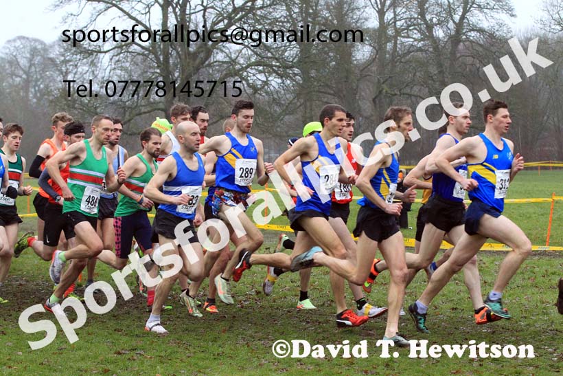 Senior Mens 2023 Northern Cross Country Champs., Witton Park, Blackburn. Photo: David T. Hewitson/Sports for All Pics
